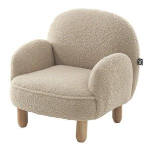 Béžové detské kresielko z textílie buklé Rocky – Vipack vyobraziť