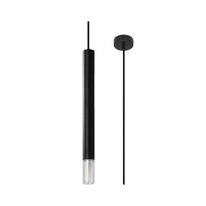 Čierne kovové závesné svietidlo ø 8 cm Vittoria – Sollux vyobraziť