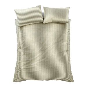 Zelené 3-dielne obliečky na dvojlôžko 200x200 cm Cotton Rich Woven Stripe – Pineapple Elephant vyobraziť