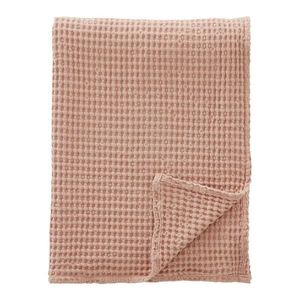 Staroružová bavlnená deka 150x200 cm Jaipur Chunky Waffle – Pineapple Elephant vyobraziť