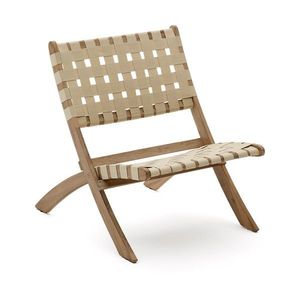 Drevené záhradné kreslo v prírodnej farbe Chabeli – Kave Home vyobraziť