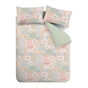 Obliečky na jednolôžko 135x200 cm Folk Patchwork – Catherine Lansfield vyobraziť