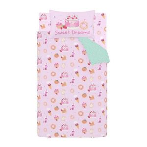 Ružová detská obliečka na jednolôžko 135x200 cm Sweet Treats – Catherine Lansfield vyobraziť