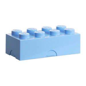 Svetlomodrý plastový detský úložný box 20x10x7 cm – LEGO® vyobraziť