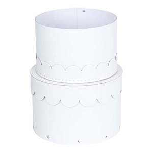 Biele kartónové úložné boxy v súprave 2 ks s vekom ø 26x17, 5 cm Wilma Paper Laminate – Bigso vyobraziť