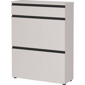 Krémová skrinka na topánky 80x107x29 cm Baldone – Germania vyobraziť