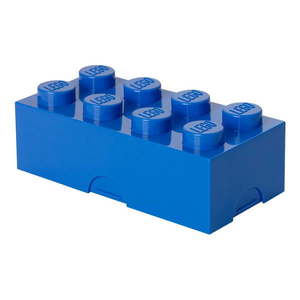 Modrý plastový detský úložný box 20x10x7 cm – LEGO® vyobraziť