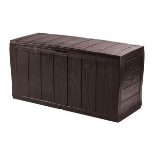 Tmavohnedý plastový záhradný úložný box Sherwood – Keter vyobraziť