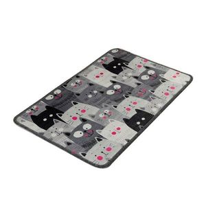 Sivá kúpeľňová predložka 40x60 cm Meow – Foutastic vyobraziť