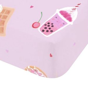 Ružová napínacia detská plachta na jednolôžko 90x190 cm Sweet Treats – Catherine Lansfield vyobraziť