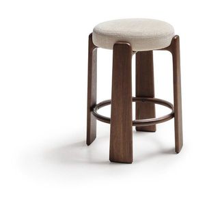 Béžová/v tmavo prírodnej farbe barová stolička z jaseňového dreva (výška sedadla 65 cm) Granite – Kave Home vyobraziť