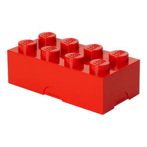 Červený plastový detský úložný box 20x10x7 cm – LEGO® vyobraziť