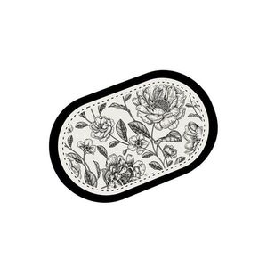 Čiern-obiela kúpeľňová predložka 60x100 cm Rasse – Foutastic vyobraziť