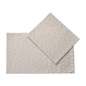 Béžové kúpeľňové predložky v súprave 2 ks 60x100 cm Rabbit – Foutastic vyobraziť