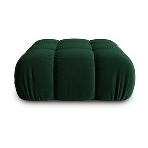 Zelená zamatová podnožka Bellis – Micadoni Home vyobraziť