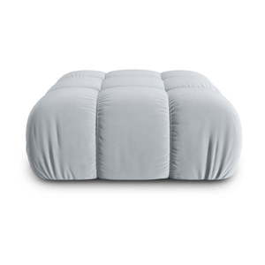 Svetlomodrá zamatová podnožka Bellis – Micadoni Home vyobraziť