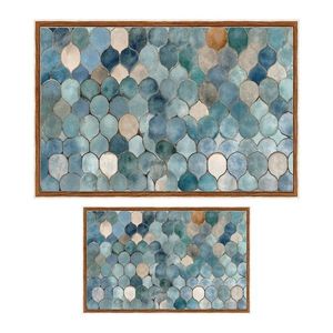 Modré kúpeľňové predložky v súprave 2 ks 60x100 cm – Foutastic vyobraziť