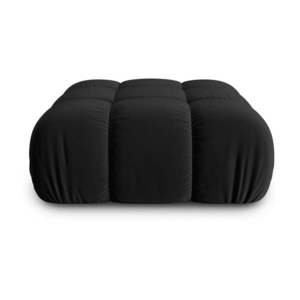 Čierna zamatová podnožka Bellis – Micadoni Home vyobraziť