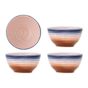 Modré/oranžové keramické misky v súprave 4 ks 110 ml Tatum – Bloomingville vyobraziť