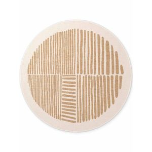 Krémovobiely/v prírodnej farbe okrúhly vnútorný a vonkajší koberec ø 200 cm Haringey Bounds – Ted Baker vyobraziť