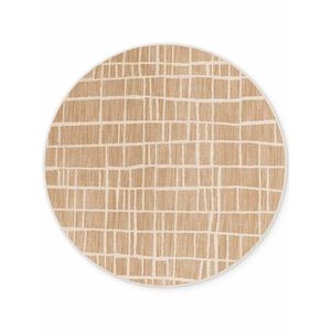 Krémovobiely/v prírodnej farbe okrúhly vnútorný a vonkajší koberec ø 160 cm Haringey Crouch – Ted Baker vyobraziť