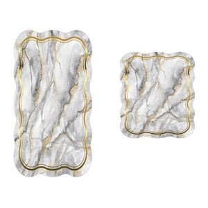 Sivé/v zlatej farbe kúpeľňové predložky v súprave 2 ks 60x100 cm – Foutastic vyobraziť