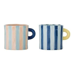 Modré/ružové keramické hrnčeky v súprave 2 ks 250 ml Phoenix – Bloomingville vyobraziť