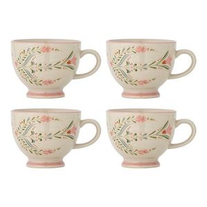 Biele keramické hrnčeky v súprave 4 ks 400 ml Rosalynde – Bloomingville vyobraziť