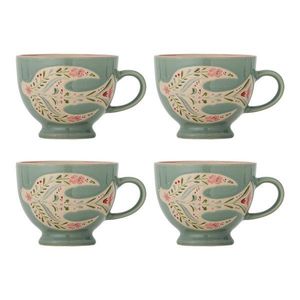 Zelené keramické hrnčeky v súprave 4 ks 400 ml Rosalynde – Bloomingville vyobraziť