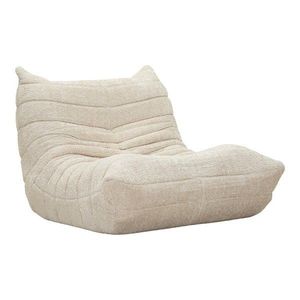 Biely sedací vak z textílie buklé Mask – Mauro Ferretti vyobraziť