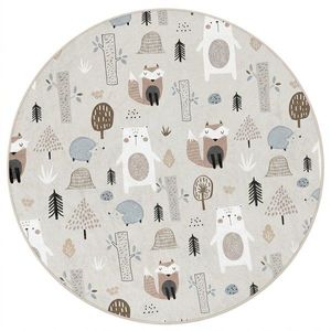Prateľný detský koberec ø120 cm Forest Friends – Mila Home vyobraziť