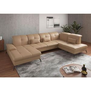 Sit & More SEDACIA SÚPRAVA, textil, koža, cappuccino vyobraziť