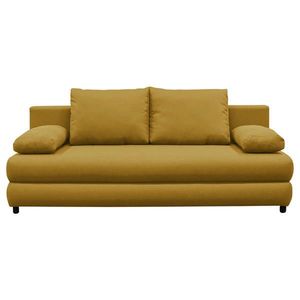 P & B ROZKLADACIA POHOVKA, textil, žltá vyobraziť