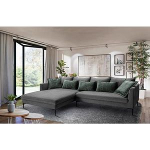 Livetastic ROHOVÁ SEDAČKA, textil, tmavosivá vyobraziť