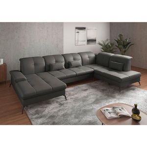 Sit & More SEDACIA SÚPRAVA, textil, koža, antracitová vyobraziť