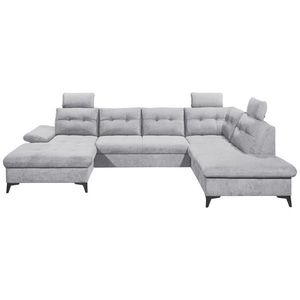 MID.YOU SEDACIA SÚPRAVA, textil, svetlosivá vyobraziť