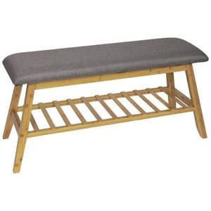 Carryhome LAVICA NA TOPÁNKY, sivá, prírodná farba, 90/45/30 cm vyobraziť