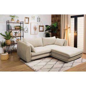 MID.YOU ROHOVÁ SEDAČKA, textil, béžová vyobraziť