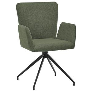 SetOne by Musterring STOLIČKA S PODRÚČKAMI, oceľ, buklé, zelená, čierna vyobraziť