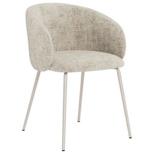 MID.YOU STOLIČKA S PODRÚČKAMI, oceľ, plochá tkanina, béžová vyobraziť