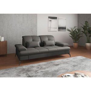 Sit & More 2, 5-MIESTNA POHOVKA, antracitová, kombinácia pravá koža/látka vyobraziť