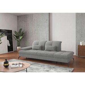 Sit & More LEŇOŠKA, textil, svetlosivá vyobraziť