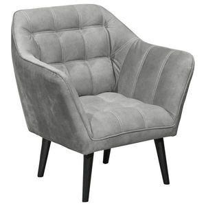 MID.YOU KOKTAILOVÉ KRESLO, textil, kompozitné drevo, sivá vyobraziť