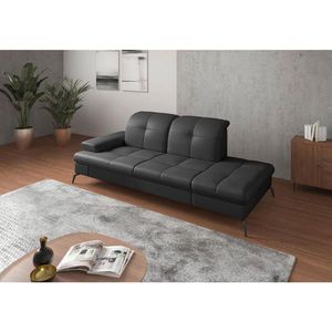 Sit & More LEŇOŠKA, textil, koža, čierna vyobraziť