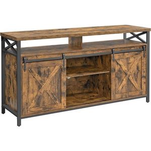 MID.YOU TV DIEL, čierna, tmavohnedá, 147/76/40 cm vyobraziť