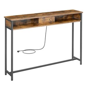 MID.YOU KONZOLOVÝ STOLÍK, čierna, tmavohnedá, kov, kompozitné drevo, 120/81/25 cm vyobraziť