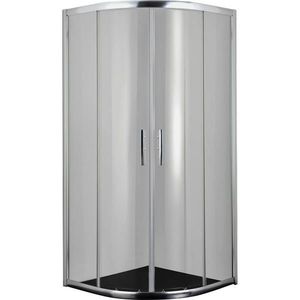 POLKRUHOVÝ SPRCHOVACÍ KÚT, chrómová, 90/200/90 cm vyobraziť