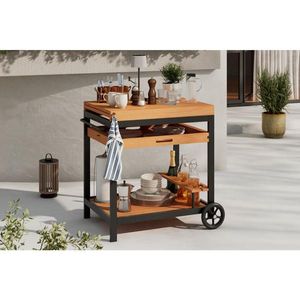 Ambia Garden ZÁHRADNÝ SERVÍROVACÍ VOZÍK, drevo, kov, 73/80/50 cm vyobraziť
