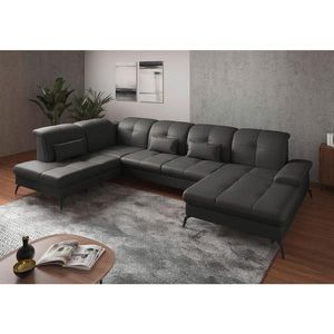 Sit & More SEDACIA SÚPRAVA, textil, koža, antracitová vyobraziť