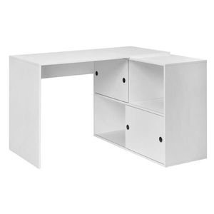 MID.YOU ROHOVÝ PÍSACÍ STÔL, biela, 120/78/107 cm vyobraziť